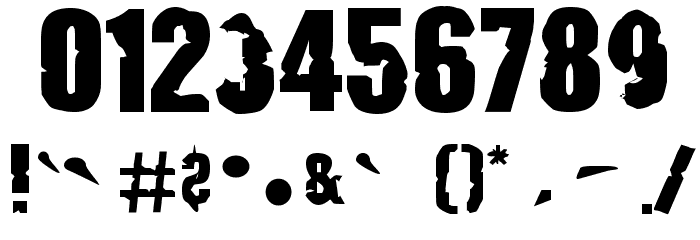 JustSmashing Fartzake Font OTHER CHARS