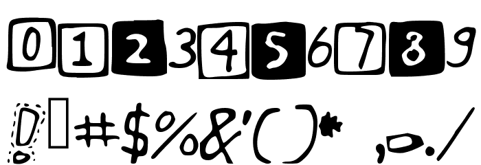 JustSomeRandomDoodles Font OTHER CHARS