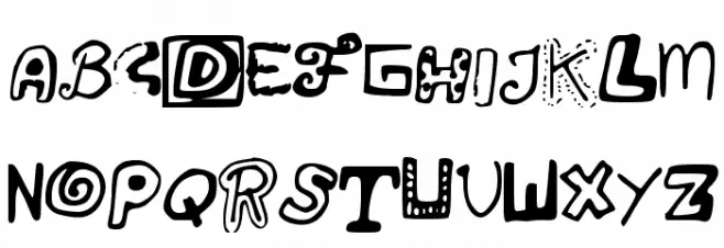 JustSomeRandomDoodles Fuentes MAYÚSCULAS