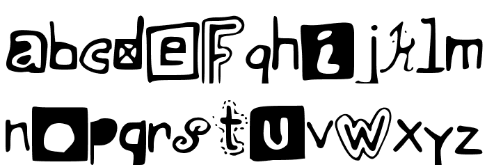 JustSomeRandomDoodles Font LOWERCASE