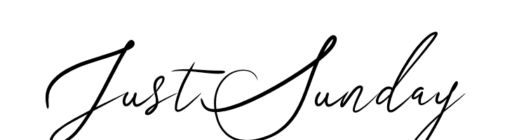 JustSunday  لخطوط تنزيل