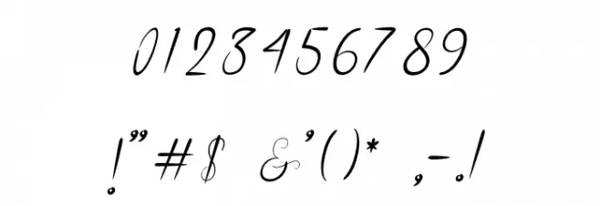 JustSunday Font OTHER CHARS