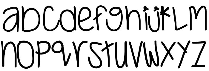 JustWaitAndSee Font LOWERCASE