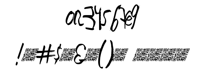 JustWriteDT Font OTHER CHARS