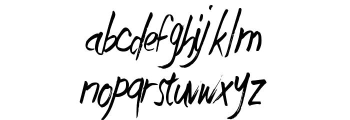 JustWriteDT Font LOWERCASE