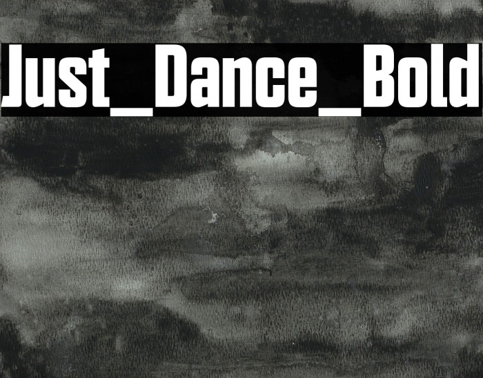 Just_Dance_Bold Font examples