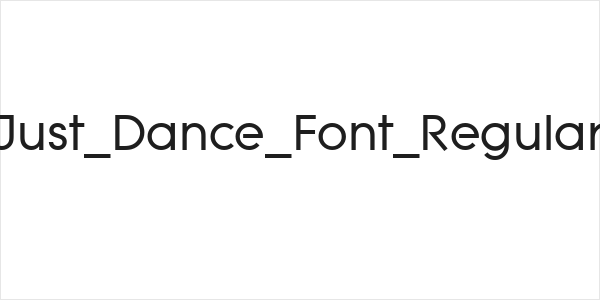 Just_Dance_Font_Regular Logo