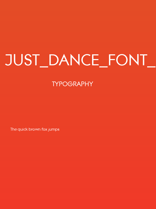 Just_Dance_Font_Regular Poster
