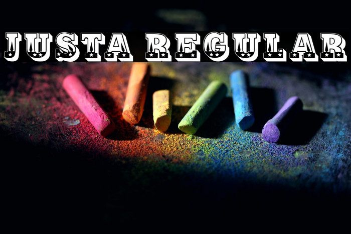 Justa Regular Example 1