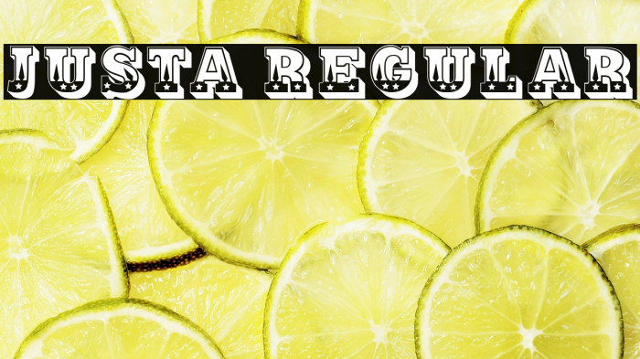 Justa Regular Example 3