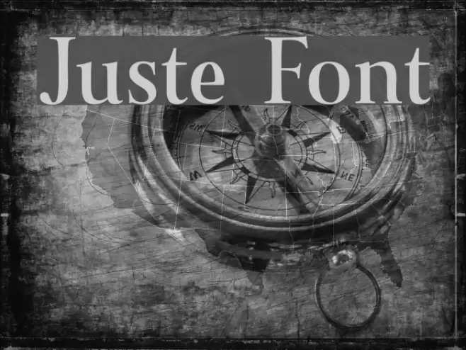 Juste Font examples