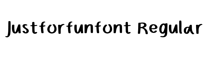 Justforfunfont Regular Fonte