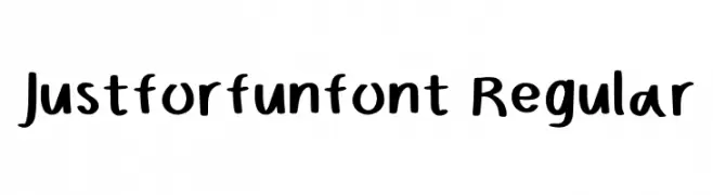 Justforfunfont Regular  Fuentes Gratis Descargar