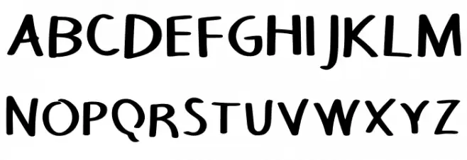 Justforfunfont Regular 字体 大写