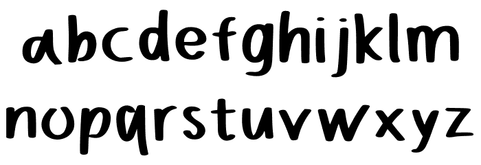 Justforfunfont Regular Font LOWERCASE