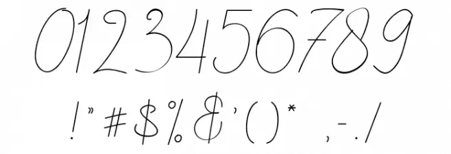 Justhin Font OTHER CHARS