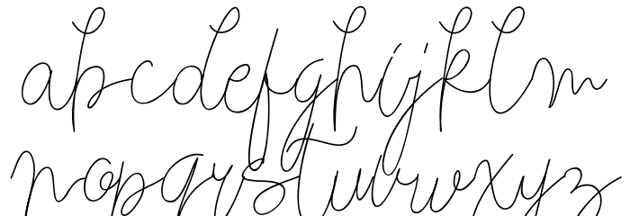 Justhin Font LOWERCASE