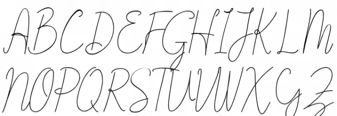 Justhin Schriftart Groß