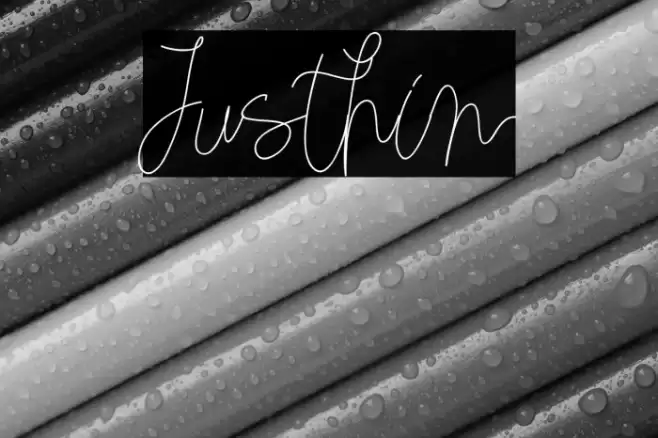 Justhin Font examples