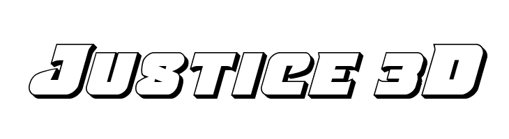 Justice 3D  Скачать бесплатные шрифты