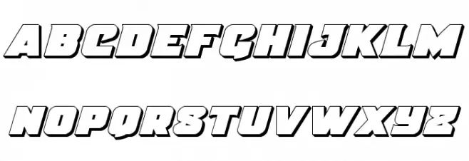 Justice 3D Polices MAJUSCULES