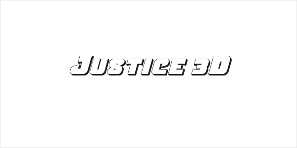 Justice 3D Logo