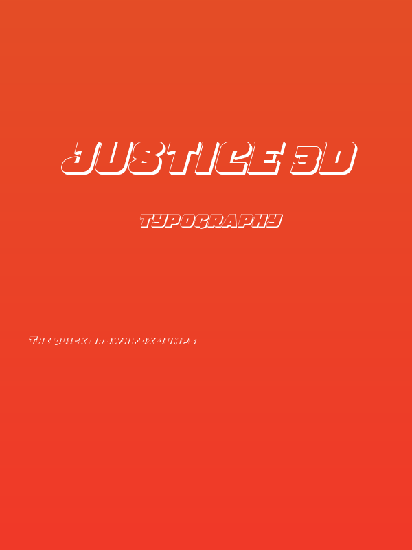 Justice 3D Poster