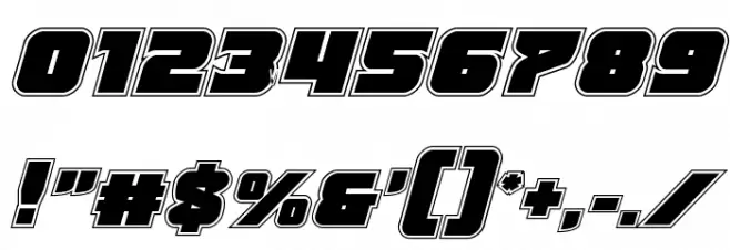 Justice Academy Font OTHER CHARS