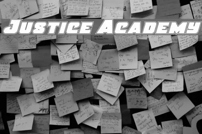 Justice Academy Font examples