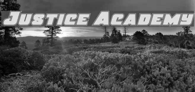 Justice Academy Font examples
