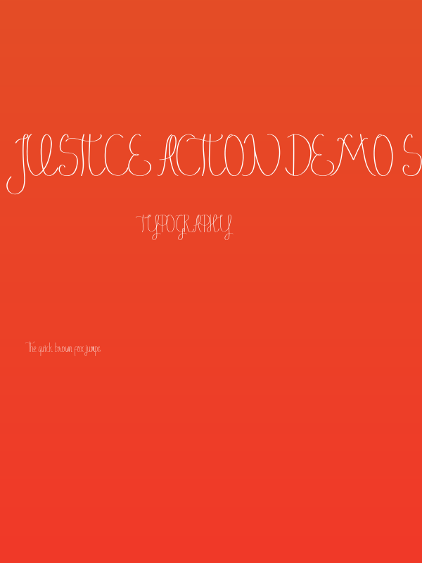 Justice Action Demo Script Poster