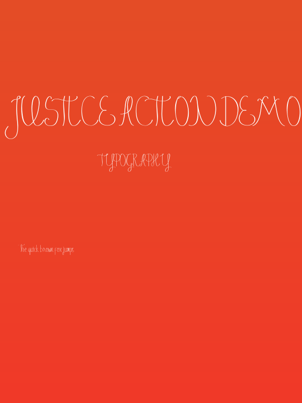 Justice Action Demo Script Poster