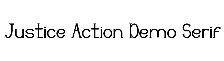 Justice Action Demo Serif  Free Fonts Download