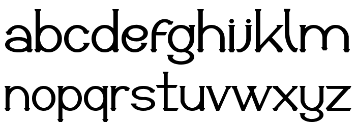 Justice Action Demo Serif Font LOWERCASE