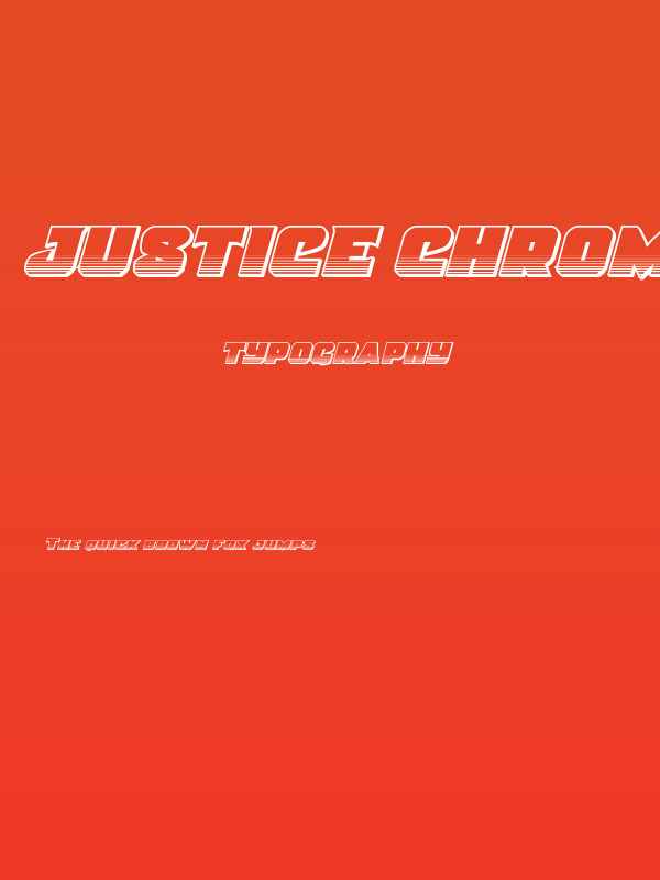 Justice Chrome Poster
