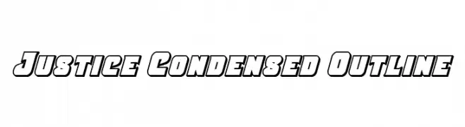 Justice Condensed Outline  Скачать бесплатные шрифты