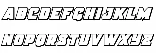 Justice Condensed Outline Schriftart Groß