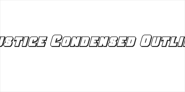 Justice Condensed Outline Logo