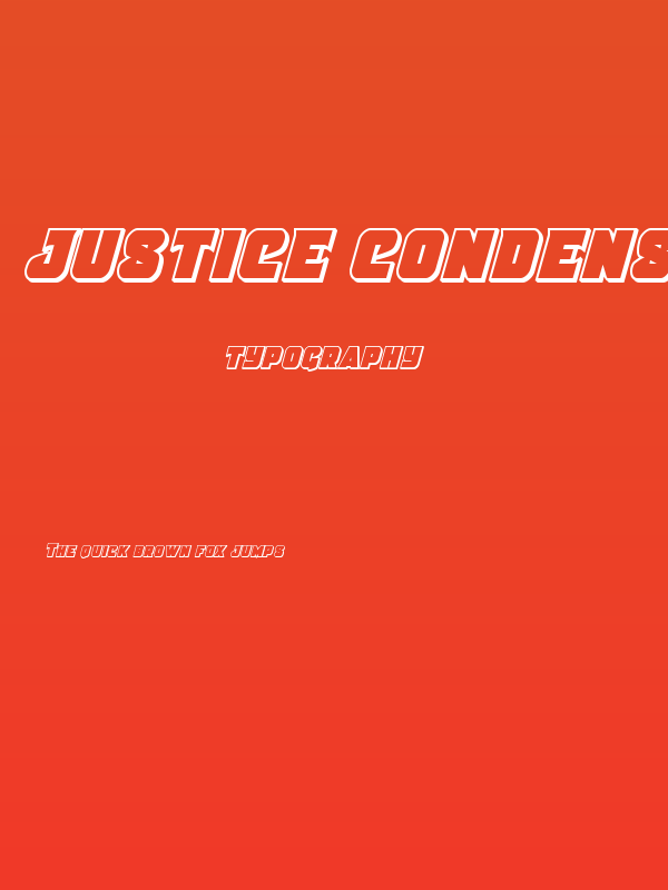 Justice Condensed Outline Poster