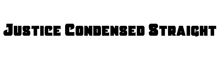 Justice Condensed Straight  नि: शुल्क फ़ॉन्ट्स डाउनलोड