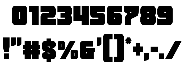 Justice Condensed Straight Font OTHER CHARS