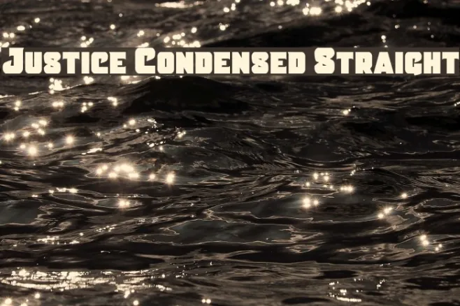 Justice Condensed Straight Example 1