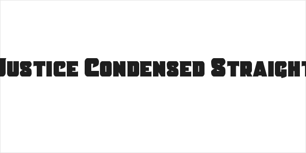 Justice Condensed Straight Logo
