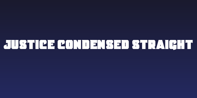 Justice Condensed Straight Social Header