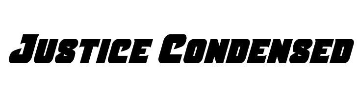 Justice Condensed  font caratteri gratis