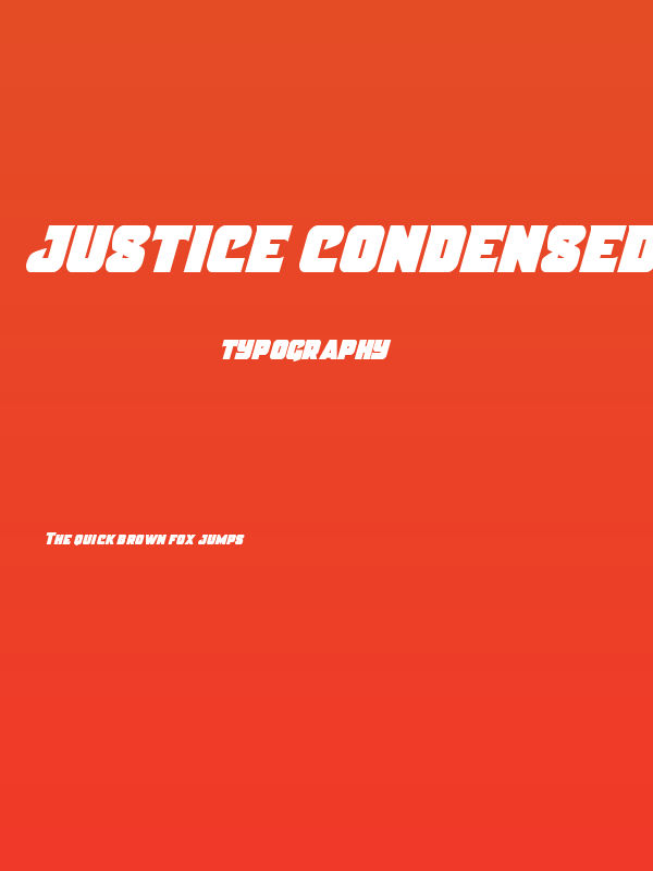 Justice Condensed Poster