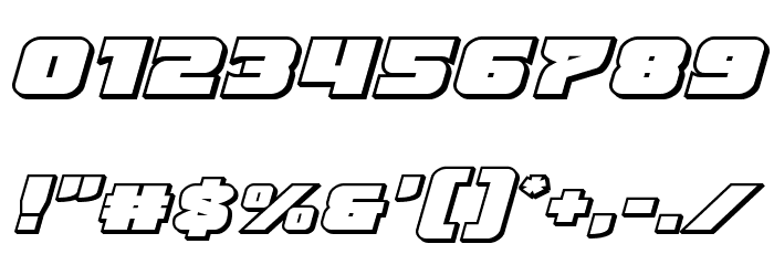Justice Expanded Outline Font OTHER CHARS