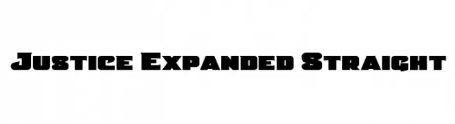 Justice Expanded Straight  Frei Schriftart Herunterladen