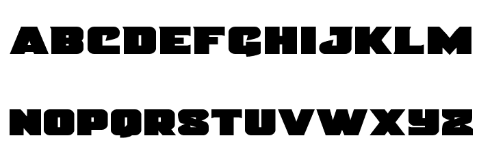 Justice Expanded Straight Font LOWERCASE