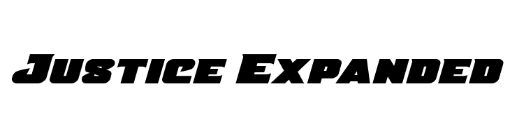 Justice Expanded Font
